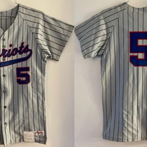 Vintage Somerset Patriots Custom Gray Stitched Jersey
