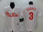 Philadelphia Phillies #3 Bryce Harper White Cool Base Stitched Jersey
