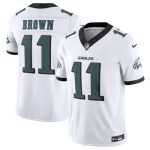 Philadelphia Eagles #11 A.J. Brown White 2024 New F.U.S.E. Vapor Untouchable Limited Stitched Jersey