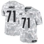 Cincinnati Bengals #71 Amarius Mims Arctic Camo 2024 F.U.S.E. Salute To Service Limited Stitched Jersey