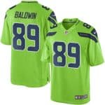 Seahawks #89 Doug Baldwin Green Stitched Limited Rush Nike Jersey