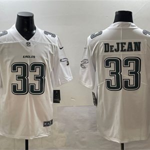 Philadelphia Eagles #33 Cooper DeJean White Fashion New Vapor Untouchable Limited Stitched Jersey