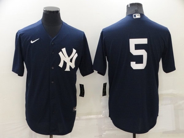 New York Yankees #5 Joe DiMaggio Navy Cool Base Stitched Jersey