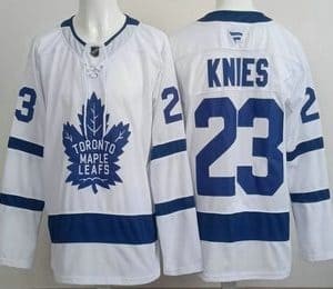 Toronto Maple Leafs #23 Matthew Knies White Authentitc Jersey