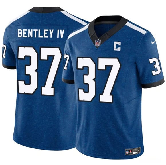 Indianapolis Colts #37 Ulysses Bentley IV Blue 2025 F.U.S.E. Throwback Vapor Limited Football Stitched Jersey