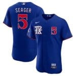 Texas Rangers #5 Corey Seager Royal 2023 City Connect Flex Base Stitched Jersey