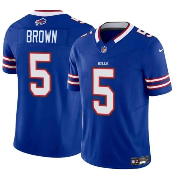 Buffalo Bills #5 Anthony Brown Blue 2024 F.U.S.E. Vapor Untouchable Limited Stitched Jersey