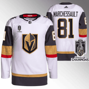 Vegas Golden Knights #81 Jonathan Marchessault White 2023 Stanley Cup Champions Stitched Jersey