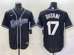 Los Angeles Dodgers #17 Shohei Ohtani Black Fashion Stitched Jersey