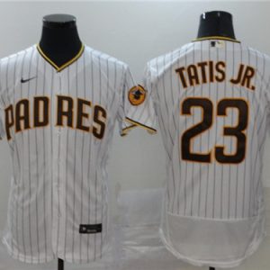 San Diego Padres #23 Fernando Tatis Jr. White Flex Base Stitched Jersey