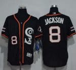 White Sox #8 Bo Jackson Black New Cool Base Stitched Jersey