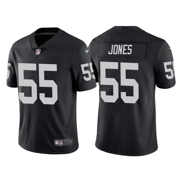 Las Vegas Raiders #55 Chandler Jones Black Vapor Limited Stitched Jersey
