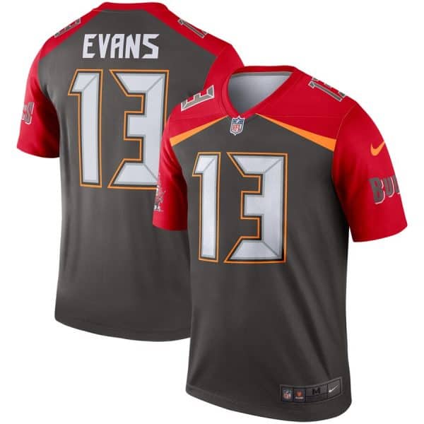 Tampa Bay Buccaneers #13 Mike Evans Grey Inverted Legend Jersey