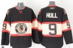 Blackhawks #9 Bobby Hull Black New Third Stitched Jersey
