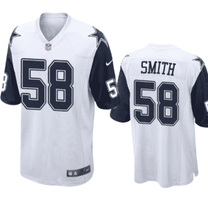 Dallas Cowboys #58 Mazi Smith White Thanksgiving Stitched Jersey