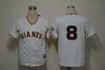 Giants #8 Hunter Pence Cream Cool Base Stitched Jersey