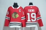 Chicago Blackhawks #19 Jonathan Toews Red Adidas Stitched Jersey