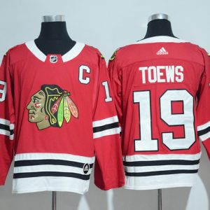 Chicago Blackhawks #19 Jonathan Toews Red Adidas Stitched Jersey
