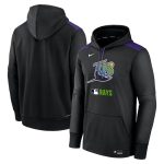 Tampa Bay Rays Black Collection Performance Pullover Hoodie