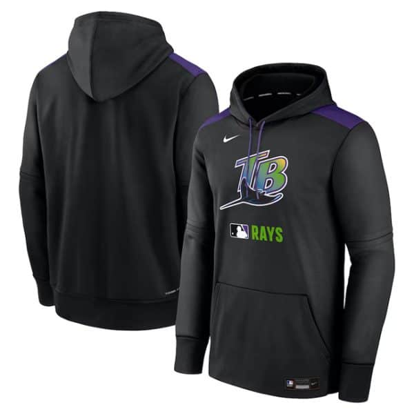 Tampa Bay Rays Black Collection Performance Pullover Hoodie