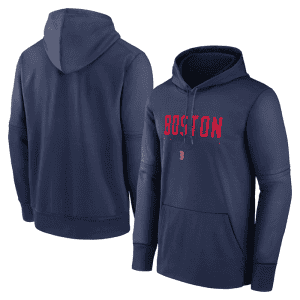 Boston Red Sox Navy Pregame Performance Pullover Hoodie