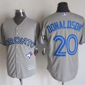 Blue Jays #20 Josh Donaldson Grey New Cool Base Stitched Jersey
