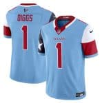 Houston Texans #1 Stefon Diggs Blue 2024 F.U.S.E. V5 Limited Stitched Jersey