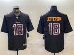 Minnesota Vikings #18 Justin Jefferson Black Vapor Untouchable Limited Stitched Jersey