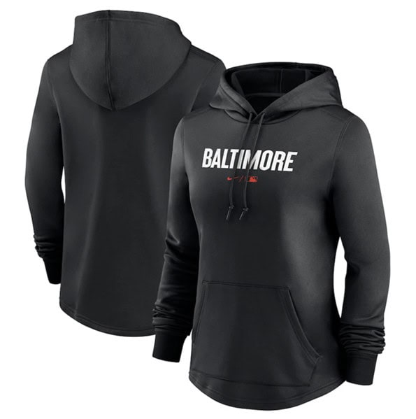 Baltimore Orioles Black 2023 City Connect Performance Pullover Hoodie(Run Small)