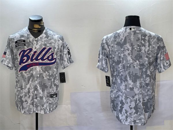Buffalo Bills Blank 2024 Arctic Camo Salute To Service Stitched Jersey