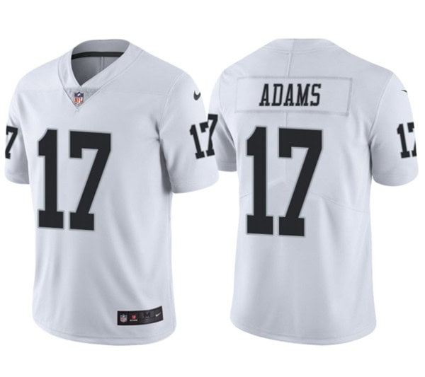 Las Vegas Raiders #17 Davante Adams White Vapor Limited Stitched Jersey