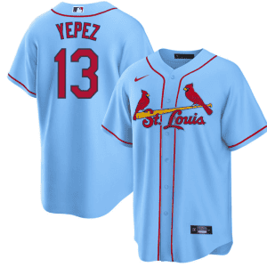 St. Louis Cardinals #13 Juan Yepez Blue Cool Base Stitched Jersey
