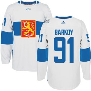 Team Finland #91 Aleksander Barkov White 2016 World Cup Stitched Jersey