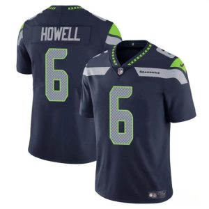 Seattle Seahawks #6 Sam Howell Navy Vapor Limited Stitched Jersey