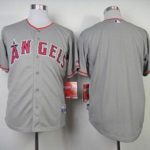 Angels Of Anaheim Blank Grey Cool Base Stitched Jersey