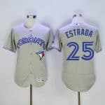 Blue Jays #25 Marco Estrada Grey Flexbase Authentic Collection Stitched Jersey