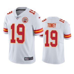 Kansas City Chiefs #19 Kadarius Toney White Vapor Untouchable Limited Stitched Jersey
