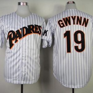 Mitchell And Ness Padres #19 Tony Gwynn Stitched Throwback Jersey