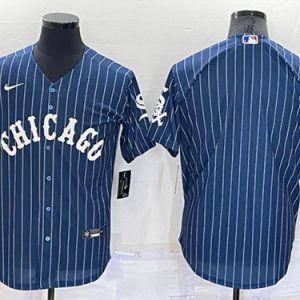 Chicago White Sox Blank Navy Cool Base Stitched Jersey