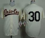 Orioles #30 Chris Tillman Cream 1954 Turn Back The Clock Stitched Jersey