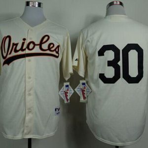 Orioles #30 Chris Tillman Cream 1954 Turn Back The Clock Stitched Jersey
