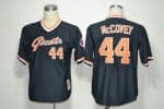 Mitchell And Ness Giants #44 Willie McCovey Black Throwback Stitched Jersey