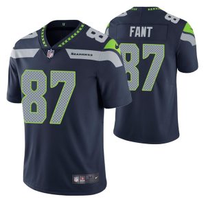 Seattle Seahawks #87 Noah Fant Navy Vapor Untouchable Limited Stitched Jersey