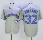 Blue Jays #32 Roy Halladay Grey New Cool Base Stitched Jersey