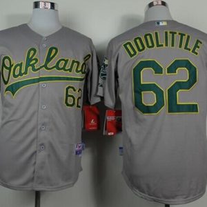 Athletics #62 Sean Doolittle Grey Cool Base Stitched Jersey