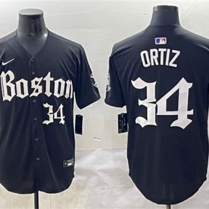 Boston Red Sox #34 David Ortiz Black Gothic Vapor Limited Stitched Jersey