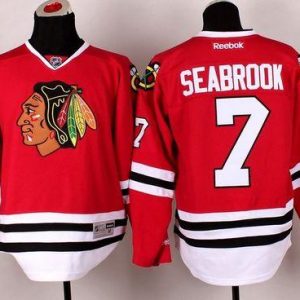 Blackhawks #7 Brent Seabrook Stitched Red Jersey