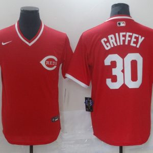 Cincinnati Reds #30 Ken Griffey Red Cool Base Stitched Jersey