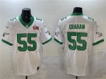 Philadelphia Eagles #55 Brandon Graham White 2025 Super Bowl LIX Patch F.U.S.E. Vapor Untouchable Limited Stitched Jersey