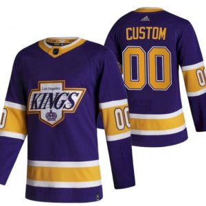 Los Angeles Kings Adidas Purple Hockey Custom NHL Stitched Jersey
